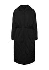 Vero Moda Sasha Long Quilted Coat, Black