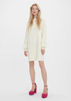 Vero Moda Nancy Funnel Neck Mini Jumper Dress, Birch