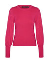 Vero Moda Holly Knit Sweater, Raspberry Sorbet
