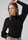 Vero Moda Holly Balloon Sleeve Sweater, Black