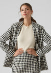 Vero Moda Paige Houndstooth Blazer, Black