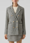 Vero Moda Paige Houndstooth Blazer, Black