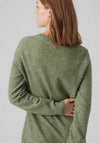 Vero Moda Doffy Long Sleeve Knit Dress, Green