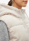 Vero Moda Ligaane Quilted Gilet, Stone