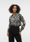 Vero Moda Gida Aztec Print Shirt, Black