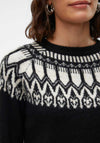 Vero Moda Simone Nordic Jumper, Black