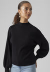 Vero Moda Nancy Funnel Neck Sweater, Black