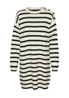 Vero Moda Saba Striped Jumper Dress, Cream and Black