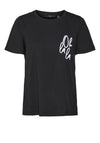 Vero Moda Line Oh La La T-Shirt, Black