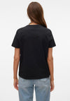 Vero Moda Line Oh La La T-Shirt, Black