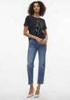 Vero Moda Merle Outline Graphic T-Shirt, Black