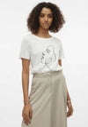 Vero Moda Merle Outline Graphic T-Shirt, Snow White