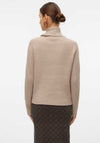 Vero Moda Zoey Wrap Neck Pullover, Beige