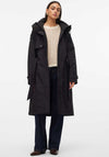 Vero Moda Jane Long Padded Hooded Coat, Black