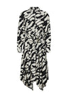 Vero Moda Joss Geo Print Maxi Shirt Dress, Black and Cream