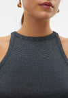 Vero Moda Chloe Lurex Tank Top, Black