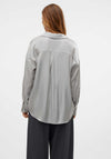 Vero Moda Queeny Metallic Shirt, Silver