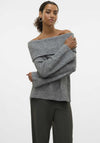 Vero Moda Era Off Shoulder Jumper, Grey