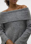 Vero Moda Era Off Shoulder Jumper, Grey