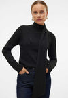 Vero Moda Zoey Wrap Neck Pullover, Black