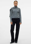 Vero Moda Zoey Wrap Neck Pullover, Grey