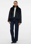 Vero Moda Monroe Short Faux Fur Jacket, Black