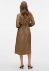 Vero Moda Vica Belted Shirt Dress, Brown