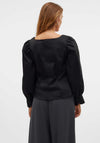 Vero Moda Friba Milkmaid Blouse, Black