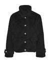 Vero Moda Sonjaeva Faux Fur Short Jacket, Black