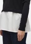 Vero Moda Jose 2-in-1 Sweater and Shirt, Black