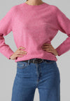 Vero Moda Doffy Soft Knit Jumper, Fuchsia Purple