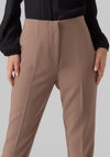 Vero Moda Sandy High Rise Tapered Pant, Brown Lentil