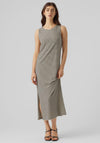 Vero Moda Fiona Strip Print Maxi Dress, Ibiza Black & Birch