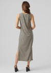 Vero Moda Fiona Strip Print Maxi Dress, Ibiza Black & Birch