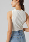 Vero Moda Round Neck Vest Top, Snow White