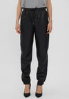 Vero Moda Olympia Straight Leg Cuffed Trousers, Black