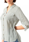 Vero Moda Bumpy Striped Shirt, Laurel Wreath & Snow White