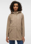 Vero Moda Lou Coated Short Jacket, Beige