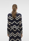 Vero Moda Venus Crochet Top, Navy Blazer