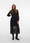 Vero Moda Bella Lace Midi Dress, Black