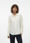 Vero Moda Gigi Lace Panel Shirt, Snow White