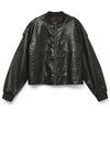 Vero Moda Wren Faux Leather Bomber Jacket, Black