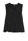 Vila Visema Sleeveless Balloon Top, Black