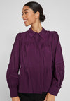 Vila Katria Tiered Blouse, Winter Bloom