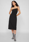 Vila Rae Strapless Midi Dress, Meteorite