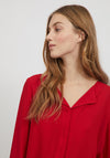 Vila Lucy Lightweight Blouse, Barbados Cherry