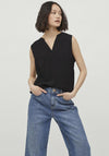 Vila Roma Sleeveless Top, Black