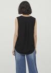 Vila Roma Sleeveless Top, Black