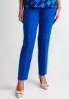 Via Veneto Penny Slim Leg Trousers, Cobalt Blue