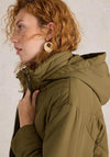 White Stuff Lorena Quilted Coat, Khaki